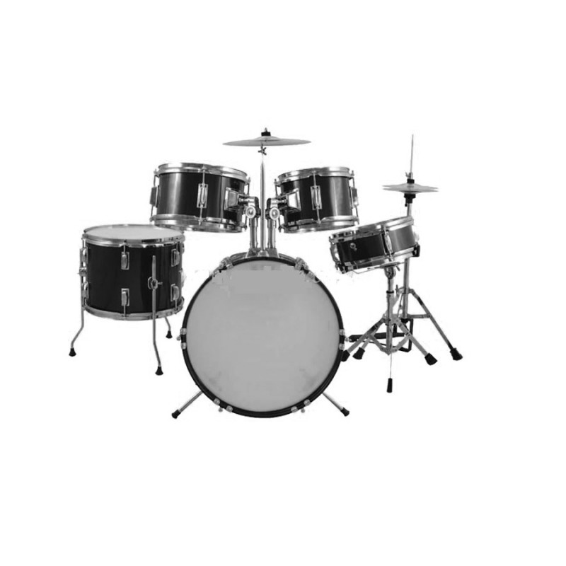 CREMONIA JUNIOR DAVUL SET SİYAH 5 PCS + ZİL VE TABURE DSET-60DBK STOKTA KALMAMIŞTIR