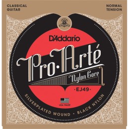Daddario EJ49 siyah Klasik Gitar teli (Set) 