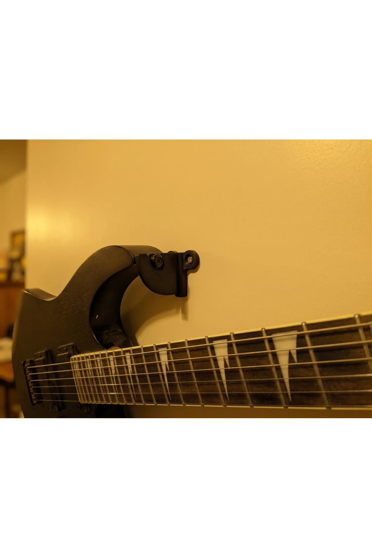 Elektro Gitar için Yatay Duvar Tutucu