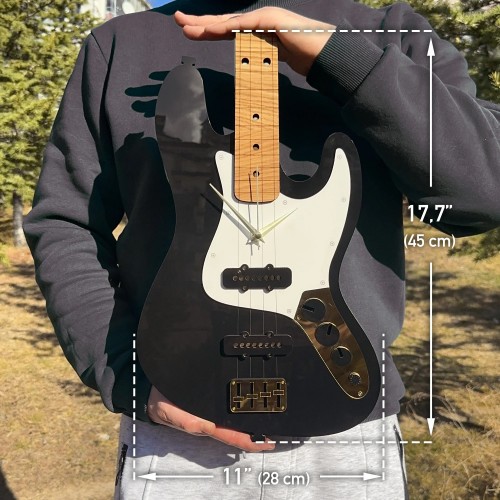 Jazz Bass tasarımlı Gitar Duvar Saati