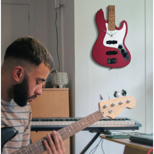 Jazz Bass tasarımlı Gitar Duvar Saati