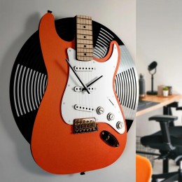 Elektro Gitar Tasarımlı Duvar Saati