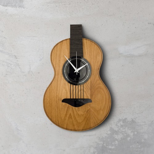 Klasik Gitar Tasarımlı Duvar Saati
