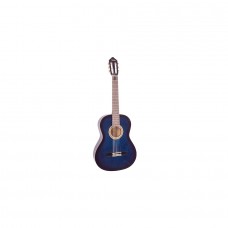 VALENCIA VC104TBUS Klasik Gitar 4/4 Sap Ayar Çelikli Mavi Sunburst. Kılıf ve Pena Hediyeli