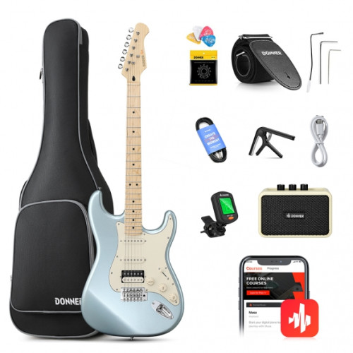 Donner DST Seeker Deluxe Amfili Elektro Gitar Seti