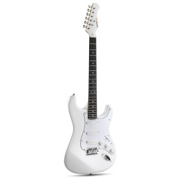 Donner DST Seeker Deluxe SSS Elektro Gitar (Beyaz)