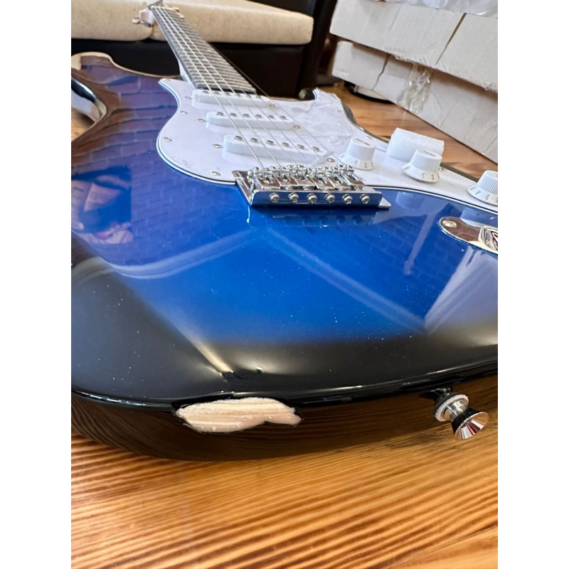Angel AEG100-BLS Mavi Elektro Gitar (Hasarlı)
