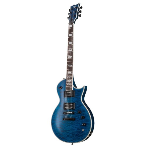ESP LTD EC-1000 PIEZO See Thru Blue Elektro Gitar