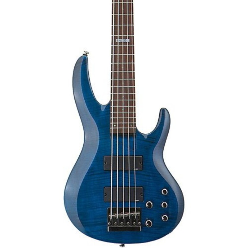 ESP LTD B-155 DX See Thru Blue Bas Gitar