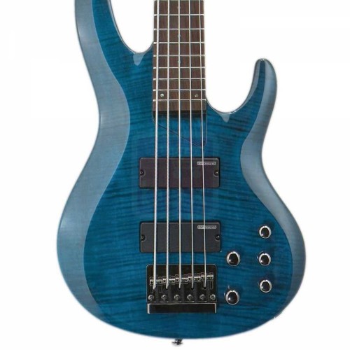 ESP LTD B-155 DX See Thru Blue Bas Gitar