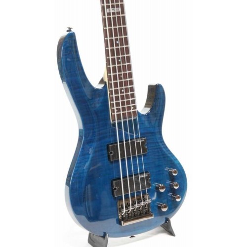 ESP LTD B-155 DX See Thru Blue Bas Gitar