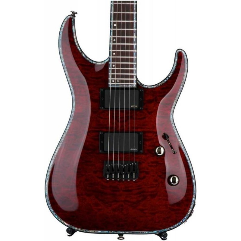 ESP LTD H-1000 QM See Thru Black Cherry Elektro Gitar