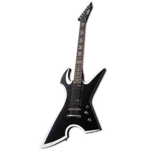 ESP LTD MAX-200 RPR Black White Bevel Max Cavalera Signature Elektro Gitar