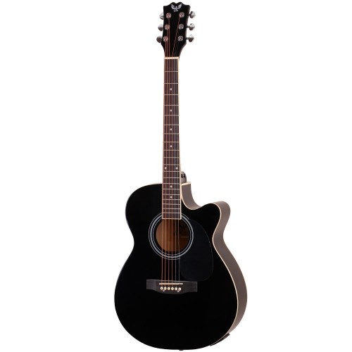 Angel AFG100CE-BK Siyah Cutaway Elektro Akustik Gitar