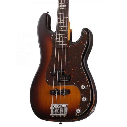 ESP  E-II Vintage-4 PJ 3 Tone Burst Bas Gitar