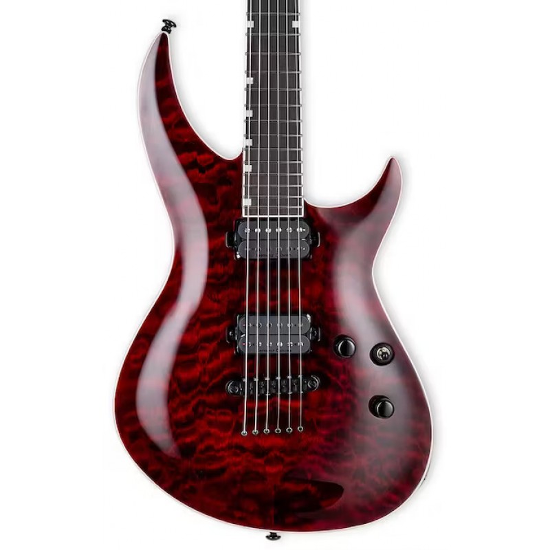 ESP LTD H-3 1000 QM See Thru Black Cherry Elektro Gitar