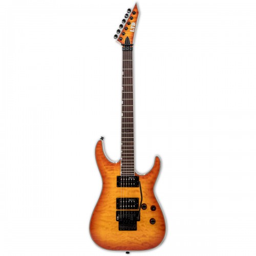 ESP LTD MH-230 QM FR Quilted Maple See Thru Amber Sunburst Elektro Gitar