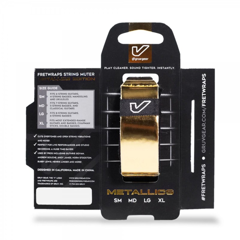 Gruv Gear Fretwrap Metals Gold - Small